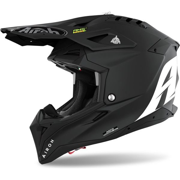 Airoh Aviator 3 Color Motocross Helm, Schwarz Matt, S (55/56)-image