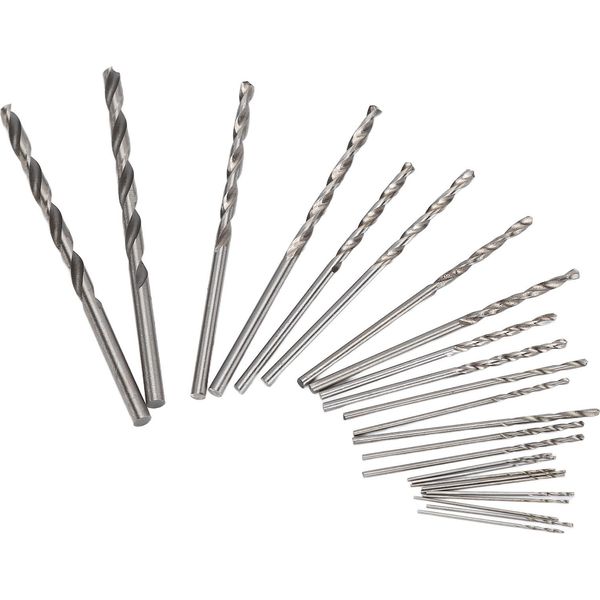 25Pcs Micro Twist Drill Bits Hss Straight Shank Mini Set Per Gioielli Watch Pcb Crafts 0.5?3Mm-image