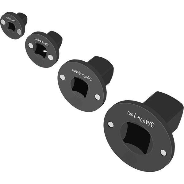 4Pcs Basso Profilo Adattatore Set Inserto Azionamento Riduzione Acciaio Inox 1Inx3/4In 3/4Inx1/2In 1/2Inx3/8In 3/8Inx1/4In-image
