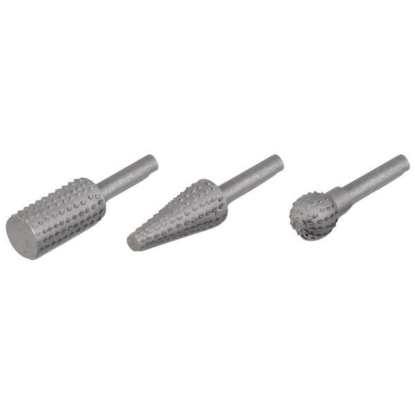 Set Di Raspe Kreator 3 Pezzi Fresa Per Legno Acciaio Al Carbonio Testa Fresa Per Legno - 6 Mm-image
