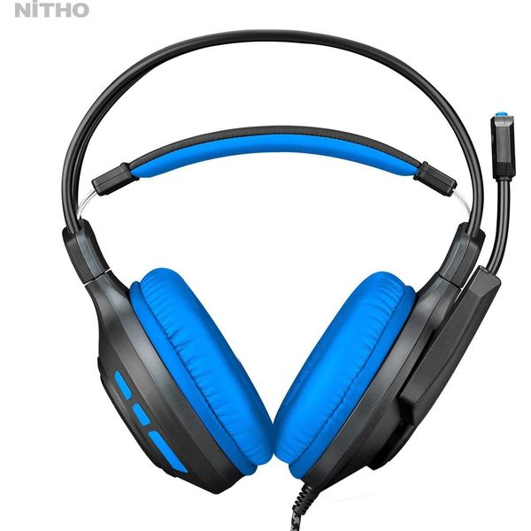Cuffie Da Gioco Per Pc/Ps4/Ps5/Nintendo Switch/Xbox/Mobile, Cuffie Stereo Surround Con Microfono Ad Archetto, Driver Da 50 Mm E Archetto Leggero-image