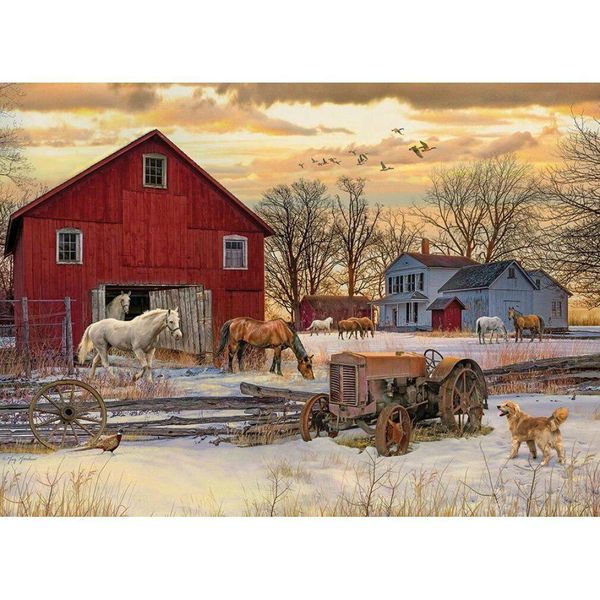 Cobble Hill Puzzle Inverno In Fattoria 1000 Pezzi-image
