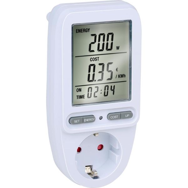 Contatore Di Elettricità Grundig Per Presa Di Corrente Contatore Di Energia Per Il Risparmio - Contatore Di Costi Energetici Max. 3680 W - Contatore Di Consumo Di Energia Con Display Lcd-image