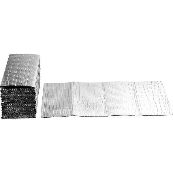 Succebuy Foglio Riflettente, 16 Pezzi, Foglio Isolante In Alluminio Da 6 Mm, 61X122 Cm, Protezione A Bolle D'aria A Doppio Strato Termoriflettente, Isolamento Termico Per Porte Di Garage, Finestre E Tetti Di Camper-image