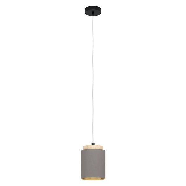 Eglo 99445 Albariza E27 Lampada A Sospensione Ø160Mm Nero Marrone Oro-image