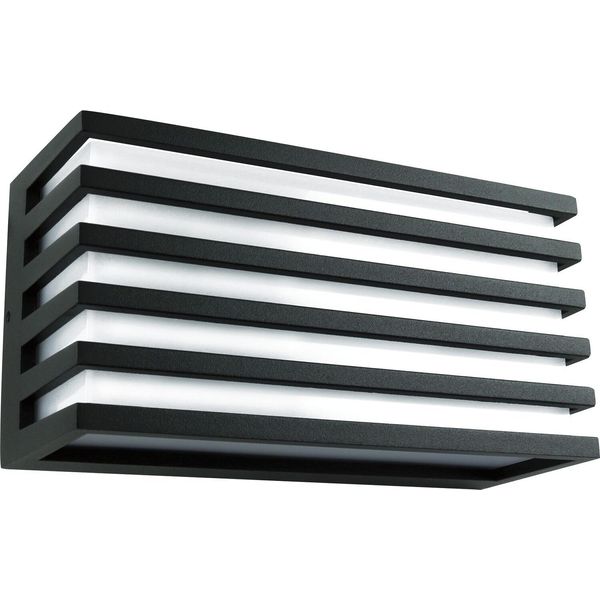 Applique A Led H IP65 Applique 4000K Bianco Neutro, Alluminio Nero-image