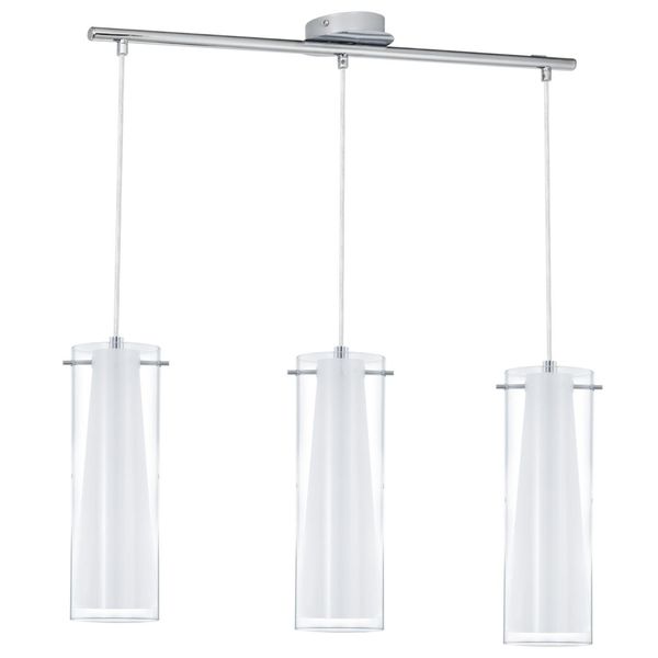 Eglo Lampada A Sospensione HL/3 E27 Cromo/Colore/Bianco 'Pinto'-image