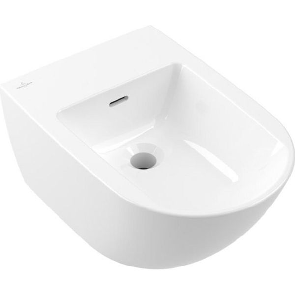 Villeroy & Boch Subway 3.0 - Bidet Sospeso 560X375 Mm, Con Sfioratore, Foro Per Rubinetto, Bianco Alpino 44700001-image