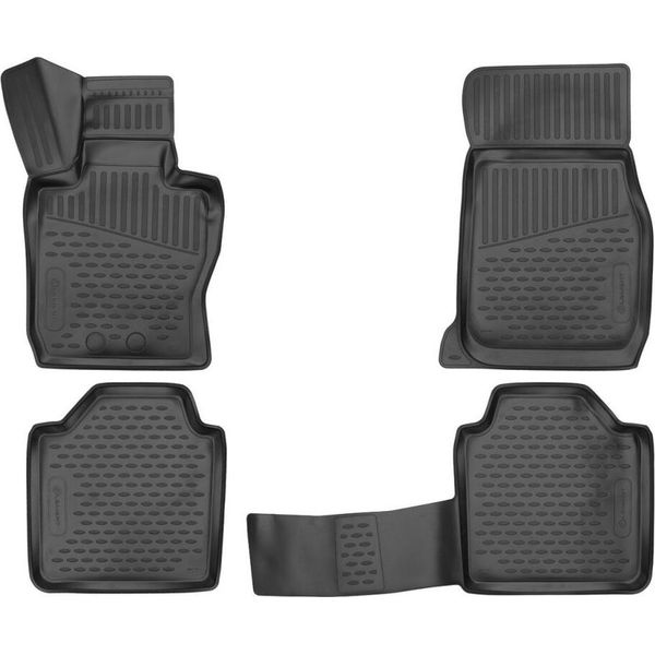 Element Tappetini In Gomma 3D Per Bmw Serie 3 Gt, 2012-2018, 4 Pezzi.-image