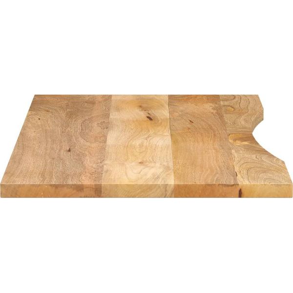 Vidaxl Piano Scrivania Con Nicchia 140X50X2,5 Cm In Legno Massiccio Di Mango-image