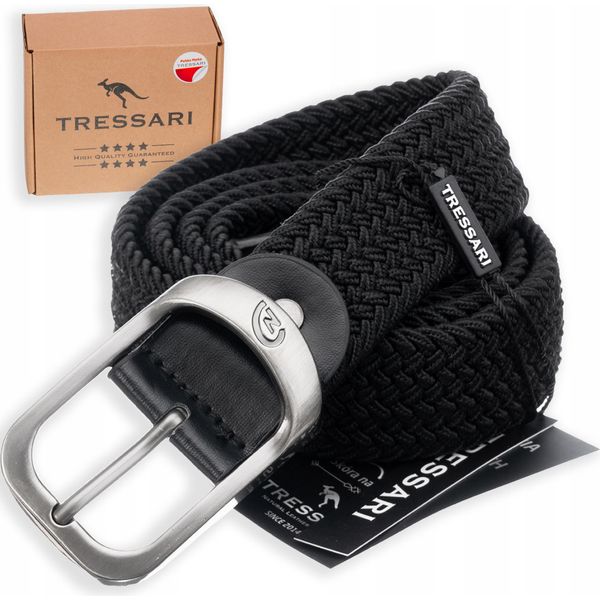 Tressari Cintura Da Uomo Con Fibbia Classica Ranosenda Nero Taglia Unica-image