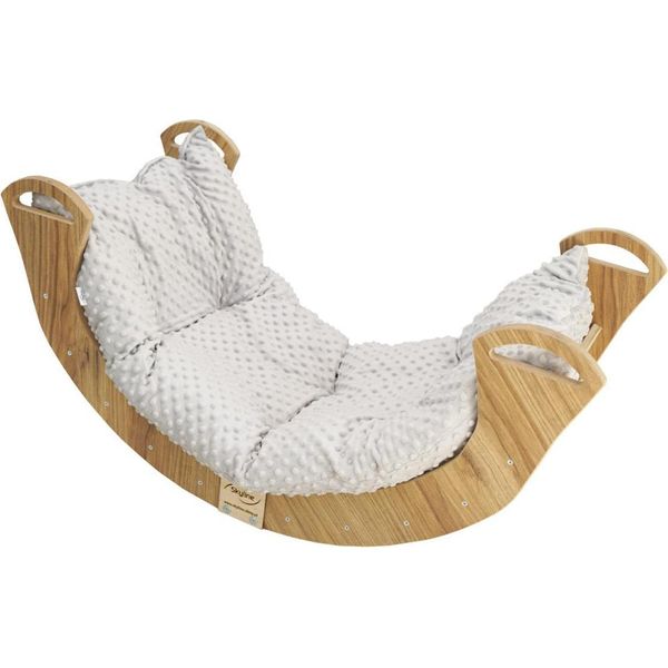 Altalena Montessori Con Cuscino, Legno, Laccato, Massiccio, Polacco, Per Bambini-image