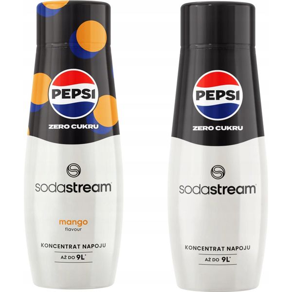 Set Con 2 Concentrati E Sciroppi. Sodastream Pepsi Max Mango + Pepsi Max Zero-image
