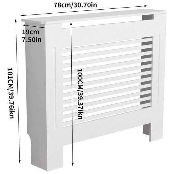 Mason® - Rivestimento Per Radiatori - Mobiletto Per Radiatori - Radiatore Pronto - Rivestimento Per Radiatori - Rivestimento Per Radiatori - Orizzontale - Bianco - S-image