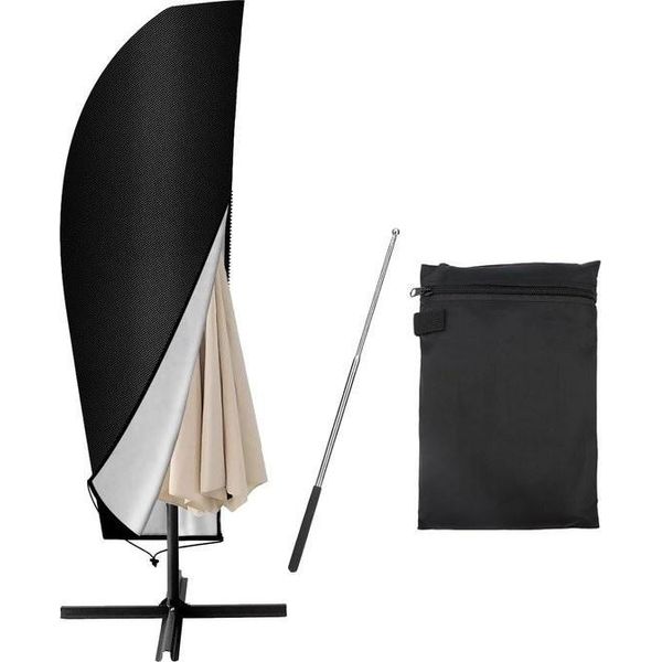 Copertura Per Ombrellone Con Palo, Copertura Autoportante Per Ombrellone Da 2 A 4 M, Resistente Alle Intemperie, Ai Raggi Uv, Alla Neve, Copertura Per Ombrellone In Tessuto Oxford (205 X 25/57/48 Cm)-image