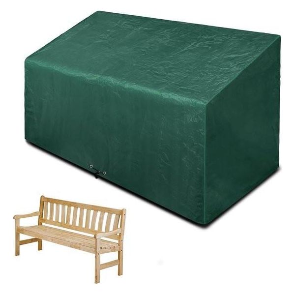 Copertura Impermeabile Per Panchina Da Giardino - Resistente Al Vento E Ai Raggi Uv - 1 Pezzo - 134 X 66 X 63/89 Cm-image