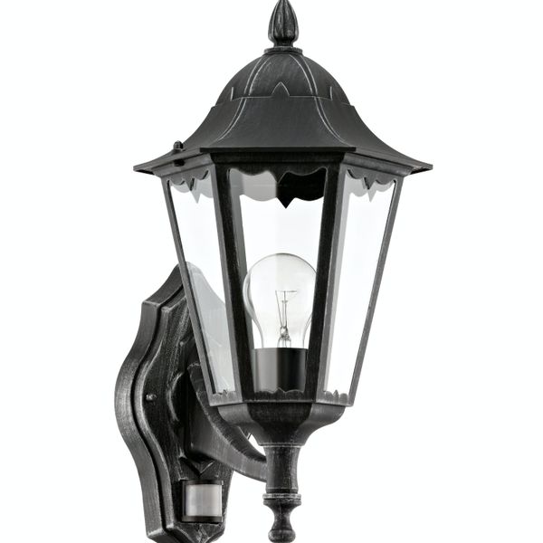 Eglo Applique Da Esterno Navedo Con Rilevatore Di Movimento 60 W Nero 93458-image