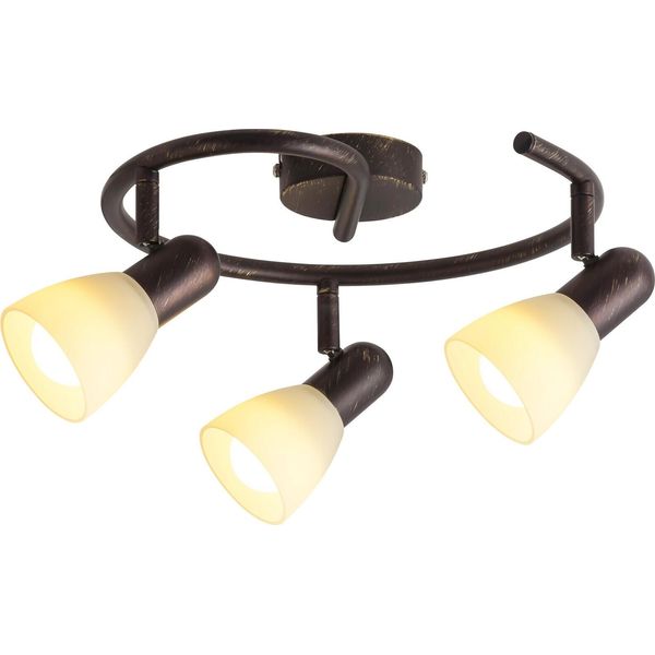 Lampada Da Soffitto Classica E14 3X40W Bronzo Antico 6593 Soma Rabalux-image