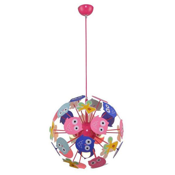 Rabalux 6390 Lampada Per Bambini 3 Spot Birdy, E14, Multicolore, Sferica-Rotonda, Moderna, ø420Mm-image