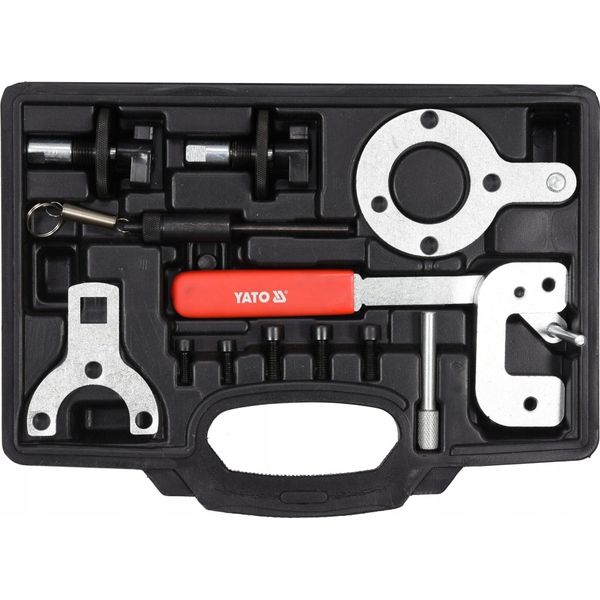 Strumento Professionale Di Bloccaggio Dell'albero A Camme Yato 12 Pezzi Per Ford Fiat Suzuki Opel 1,3 Litri Cdti Hdi Set Di Bloccaggio Dell'albero A Camme, Nero-image