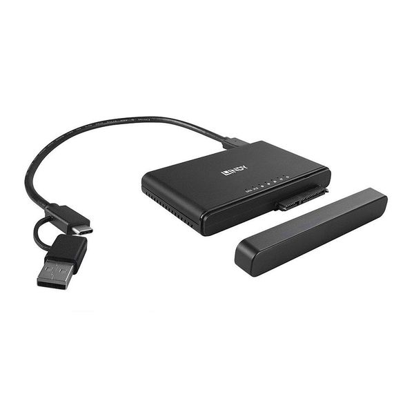 Lindy 43359 Lindy Usb 3.2 Typ C - M.2 Nvme E Sata Ssd Docking&Sata Stat.-image