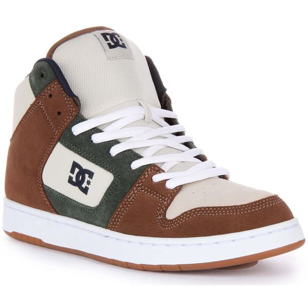 Dc Shoes Manteca 4 Hi S Scarpe Da Ginnastica Allacciate In Pelle Scamosciata Marrone Beige - 8 Regno Unito - 42 Eu - 9 Us / Marrone Beige-image