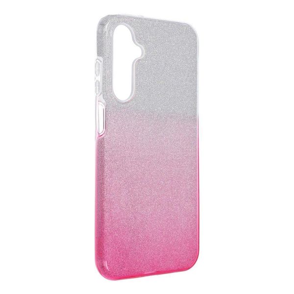 Custodia In Silicone Per Samsung Galaxy A25 5G A256 Rosa Argento Brillante-image