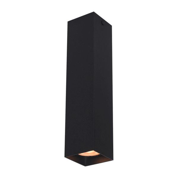 Spot A Soffitto Nero Quadrato Moderno 24 Cm Per Soggiorno Cucina 1Xgu10 10W Ander Italux-image