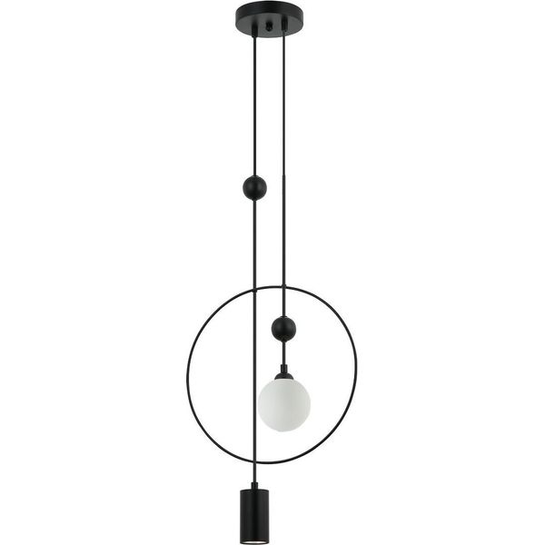 Trosti Italux PND-428892-BK Moderna Lampada A Sospensione Doppia In Nero-image