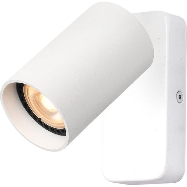 Lampada Da Parete Bianca A Faretto Mobile Per Soggiorno Camera Da Letto 1Xgu10 10W Nesto Italux-image