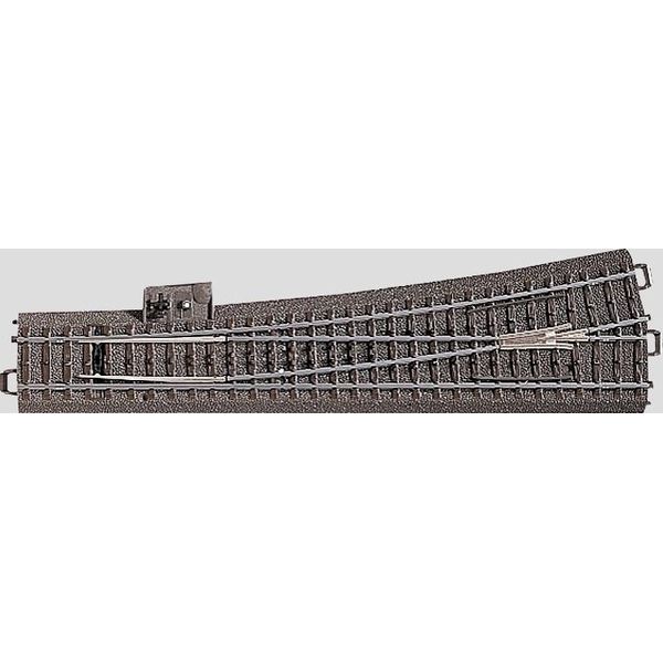 MäRklin H0 C-Gleis (Mit Bettung) 24711 Weiche, Schlank, Links 236.1 Mm (24711)-image