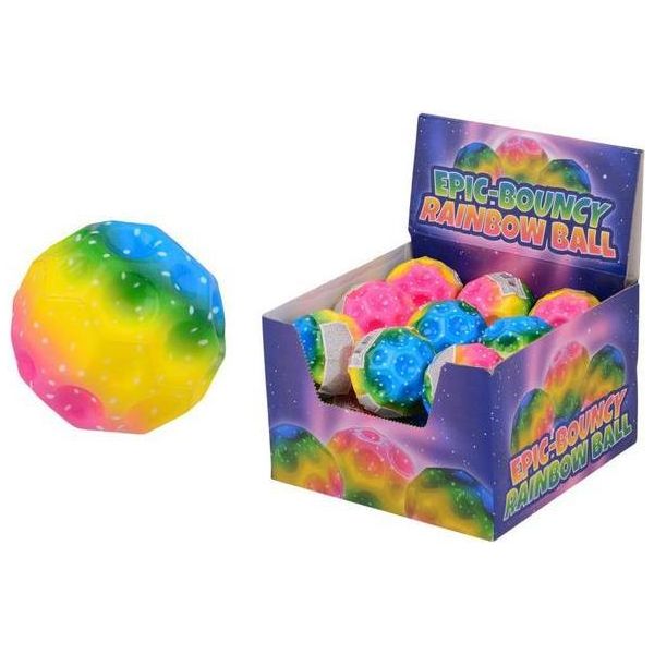 Johntoy Palla Gonfiabile Giocattolo Arcobaleno Luna 18 Pezzi Colorati-image