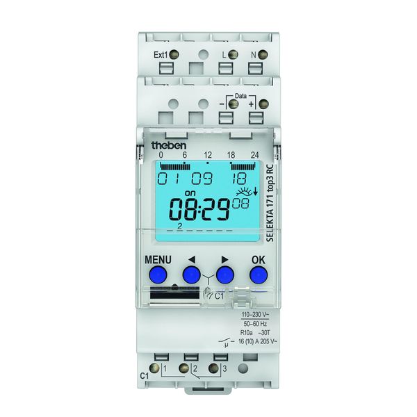 Theben Selekta 171 Top3 Rc Astro Timer Con Programma Settimanale, 1 Canale, Bianco-image