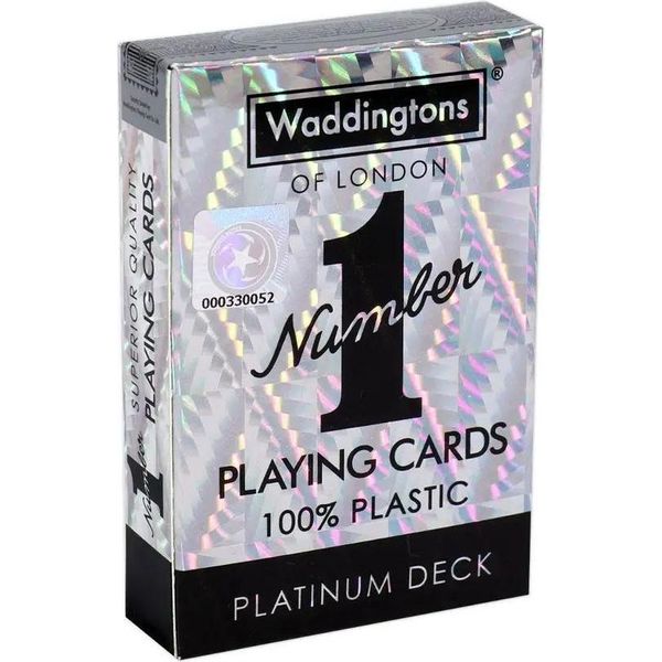 Carte Da Gioco Numero 1 Edizione Platino Gioco Di Carte Waddingtons Gioco Di Carte Da Poker-image