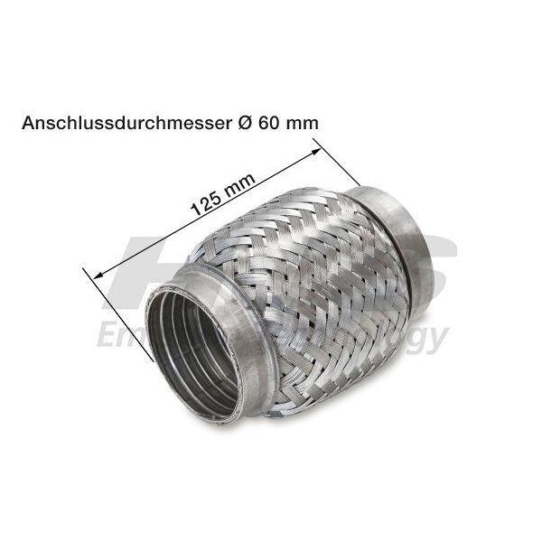 Hjs 83 00 8334 Tubo Flessibile Impianto Di Scarico Tubo Di Scarico Per Bmw 3 Touring (E91) 3 Berlina (E90) 5 Touring (F11) 5 Berlina (E60) 5 Berlina (F10) X1-image