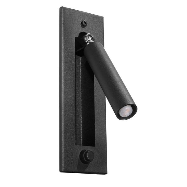 Lampada Da Parete Enif Nero 1Xg9 8W Acciaio 20X15X6.5Cm Sollux Lighting-image