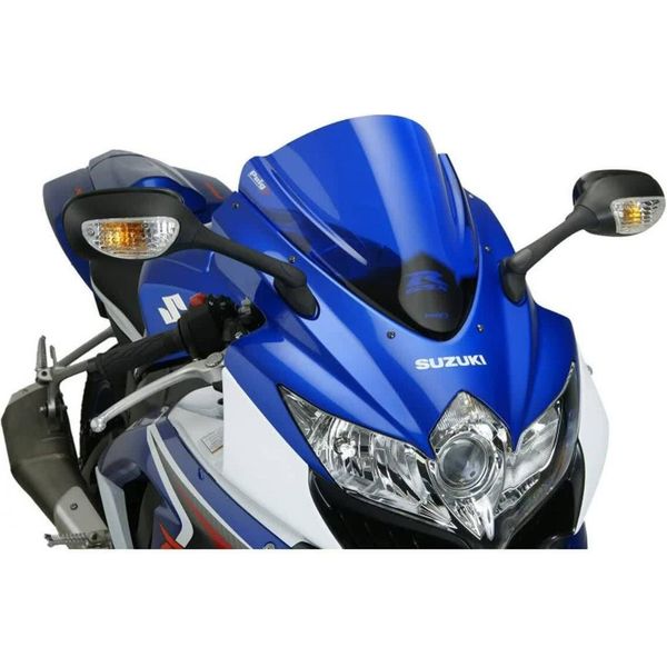 Cupolino Puig Z-Racing Blu 350X325Mm Omologato Abe Per Suzuki-image