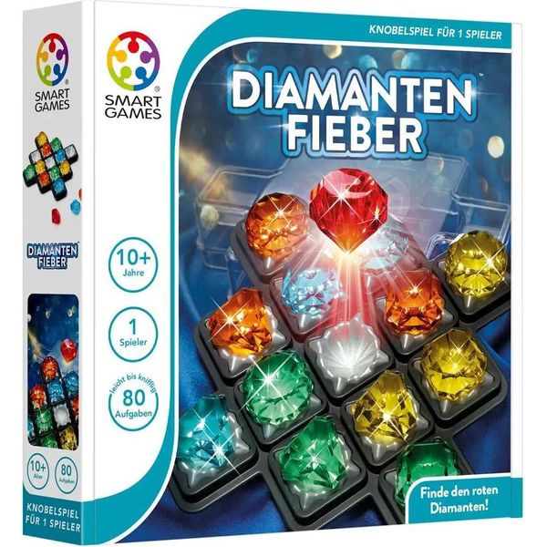 Smart Games Logikspiel Diamantenfieber, Denkspiel, Knobelspiel, Spielzeug, Ab 10 Jahren, Sg 093 De-image