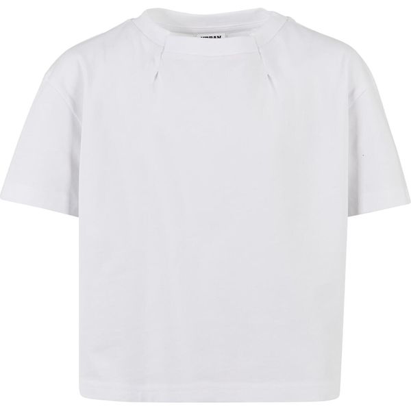DěTské TričKo Urban Classics Girls Organic Oversized Pleat Tee White - 158/164-image