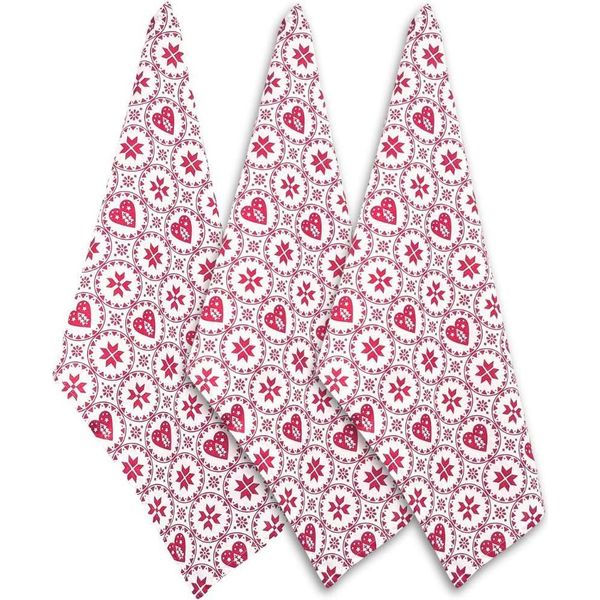 Home Elements Set Di 3 Strofinacci 50*70 Cm, Cuore-image