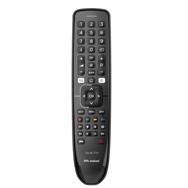 Meliconi Telecomando Gumbody Facile Tv+ Corpo In Gomma Compatibile Con Il Coperchio Del Telecomando Tv-image