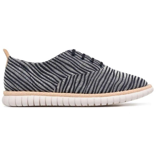 Clarks Mzt Blithe Blu Navy E Tessuto Bianco DáMske PoltopáNky Clarks Mzt Blithe Blu Navy E Tessuto Bianco Mezze Scarpe 38-image
