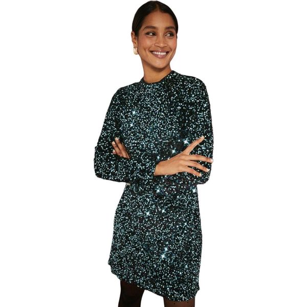 Dorothy Perkins - Mini Abito Da Donna DP4256 (34 De) (Turchese)-image