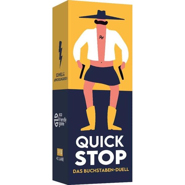 Atm Gaming Quickstop - The Letter Duel - Gioco Di Carte Per Adolescenti E Adulti - Veloce E Folle - Da 2 A 7 Giocatori - Gioco Di Carte Dai 10 Anni In Su - Gioco Per Famiglie-image