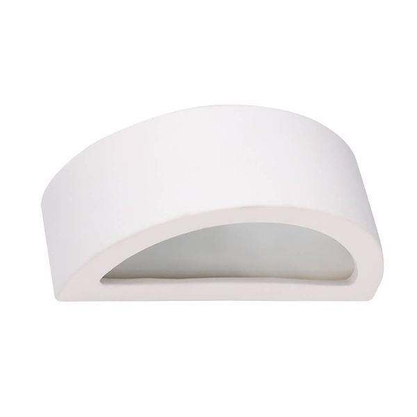 Lampada Da Parete In Ceramica Atena 20 1Xe27 15W Ceramica 10X9X20Cm Sollux Lighting-image