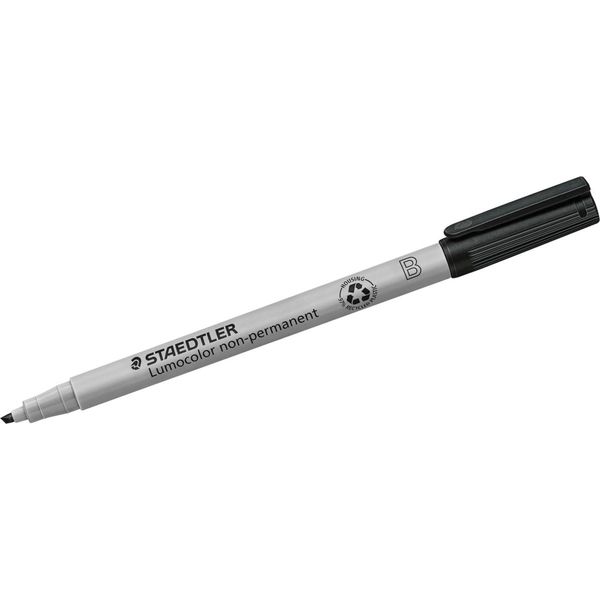 10X Penna A Punta Fine Staedtler® 312-9 Lumocolor® Non Permanente B Nero-image