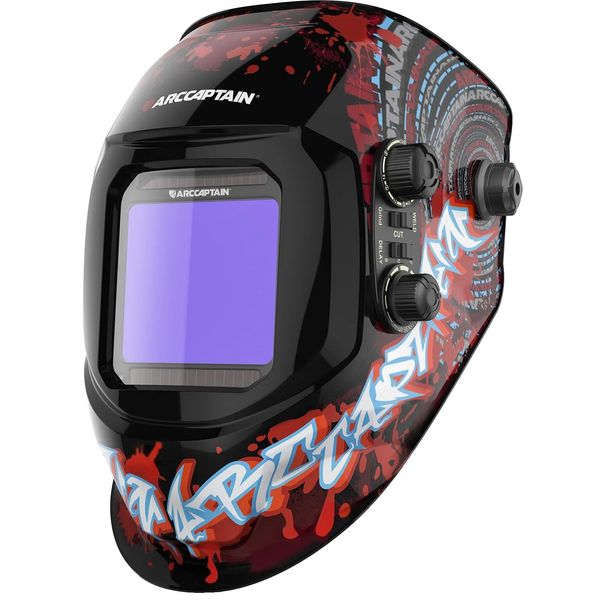 Casco Per Saldatura, Oscuramento Automatico, Ottica True Color, Design Leggero , HSH-G999-B-image