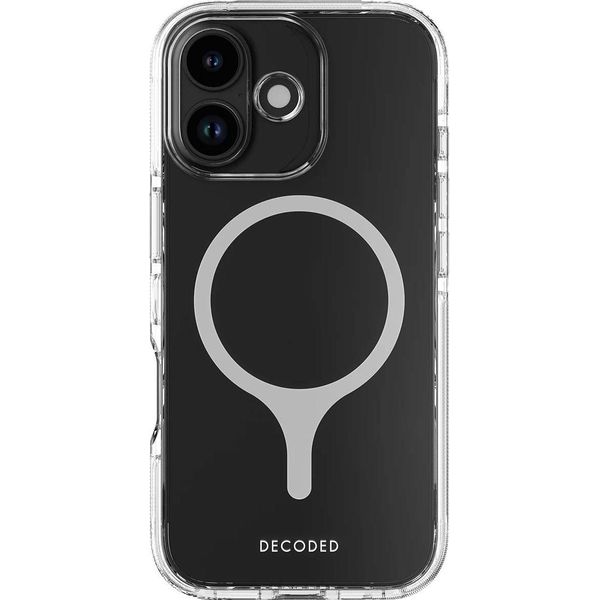 Decoded, Custodia Iphone 17 Magsafe Droptec Hybrid Resistente Agli Urti, Trasparente-image