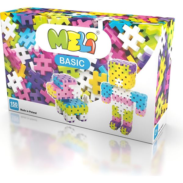 Meli Basic Pink 150 Mattoncini Per Costruzioni E Blocchi Da Costruzione-image