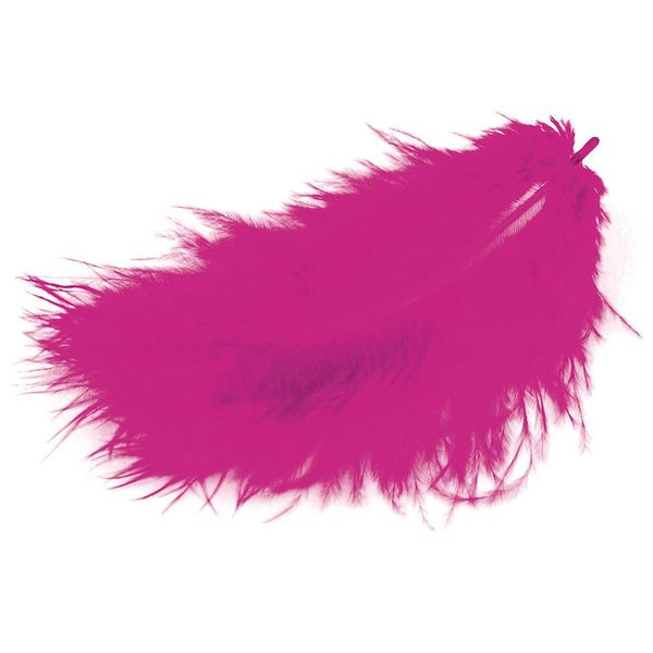 Piume Meyco Marabu Fucsia 17 Pezzi Lunghi Da 10 A 12 Cm Circa-image